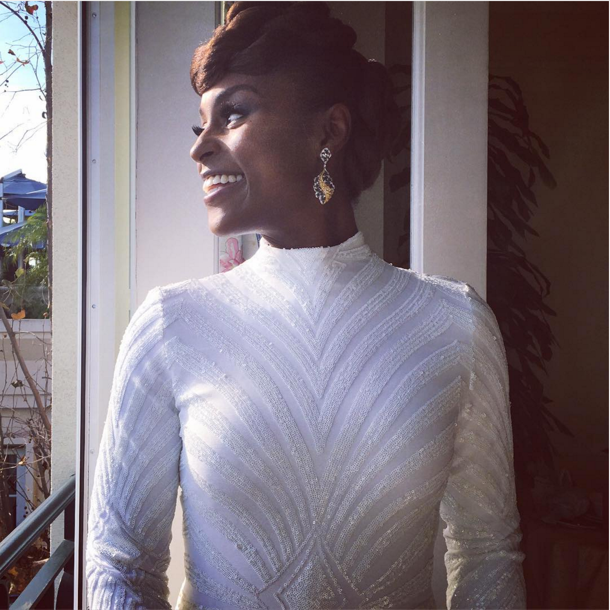 Issa Rae's Rope Twist Hair Wins The Golden Globes Red Carpet
